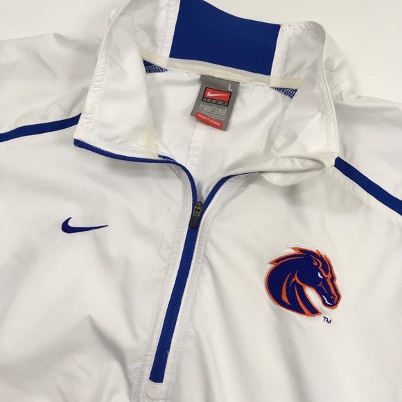 Nike Other - Nike Team | Boise State White Wind Break Pull Over